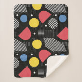Geometrisches Abstraktes Muster Sherpadecke (Vorderseite)