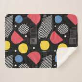 Geometrisches Abstraktes Muster Sherpadecke (Vorderseite (Horizontal))