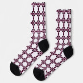 Geometrisches abstraktes Muster Socken (Linkes Detail)