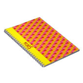 Geometrisches abstraktes Muster Spiral Foto Notebo Notizblock (Rechte Seite)