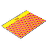 Geometrisches abstraktes Muster Spiral Foto Notebo Notizblock (Linke Seite)