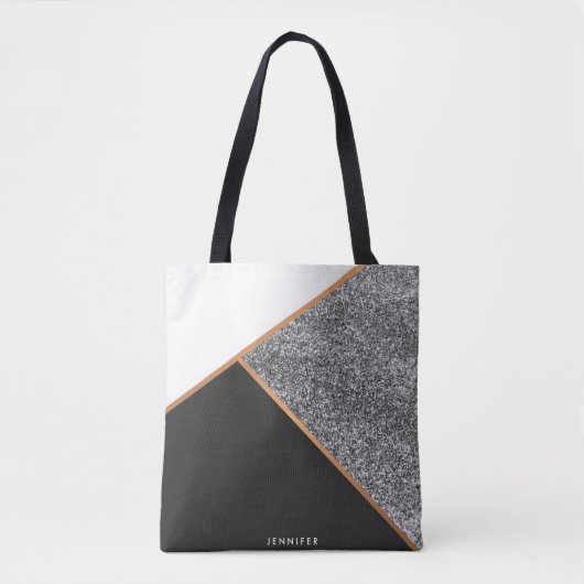 Geometrisches Abstraktes Muster Tasche (Vorderseite)