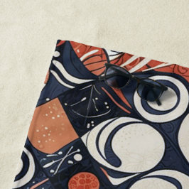 Geometrisches abstraktes Musterdesign 3 Strandtuch