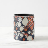 Geometrisches abstraktes Musterdesign 3 Tasse (Zentrum)