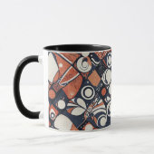 Geometrisches abstraktes Musterdesign 3 Tasse (Links)