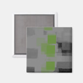 Geometrisches Abstraktes "Nachtsichtgerät" Magnet (Vorderseite/Rückseite)