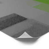 Geometrisches Abstraktes "Nachtsichtgerät" Poster (Ecke)