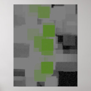 Geometrisches Abstraktes "Nachtsichtgerät" Poster