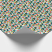 Geometrisches, Abstraktes Nahtloses Design Mitte d Geschenkpapier (Ecke)