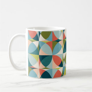 Geometrisches, Abstraktes Nahtloses Design Mitte d Kaffeetasse