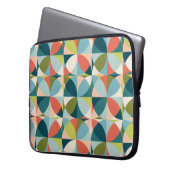 Geometrisches, Abstraktes Nahtloses Design Mitte d Laptopschutzhülle (Vorderseite Links)