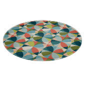 Geometrisches, Abstraktes Nahtloses Design Mitte d Schneidebrett (Ecke)