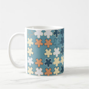 Geometrisches abstraktes nahtloses Muster der farb Kaffeetasse