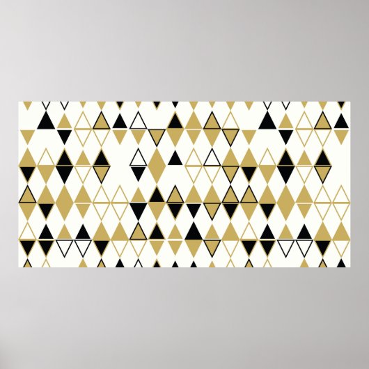 Geometrisches abstraktes nahtloses Muster der farb Poster (Vorne)