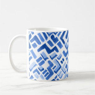 Geometrisches Abstraktes Nahtloses Muster Kaffeetasse