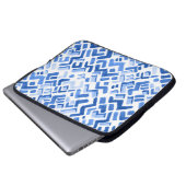 Geometrisches Abstraktes Nahtloses Muster Laptopschutzhülle (Vorne Knopf)