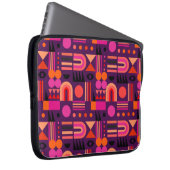 Geometrisches abstraktes nahtloses Muster mit Form Laptopschutzhülle (Vorne Rechts)