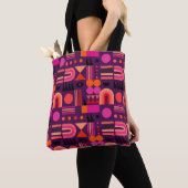 Geometrisches abstraktes nahtloses Muster mit Form Tasche (Von Nahem)