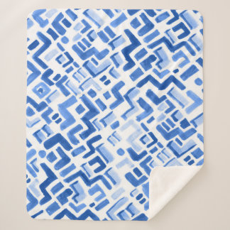 Geometrisches Abstraktes Nahtloses Muster Sherpadecke