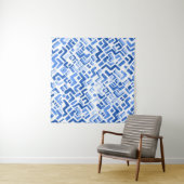 Geometrisches Abstraktes Nahtloses Muster Wandteppich (Beispiel (Horizontal))