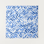 Geometrisches Abstraktes Nahtloses Muster Wandteppich (Vorderseite)