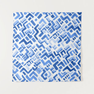 Geometrisches Abstraktes Nahtloses Muster Wandteppich