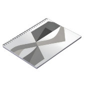 Geometrisches Abstraktes Notebook Notizblock (Linke Seite)
