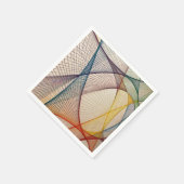 Geometrisches Abstraktes Papier Napkin Serviette (Ecke)