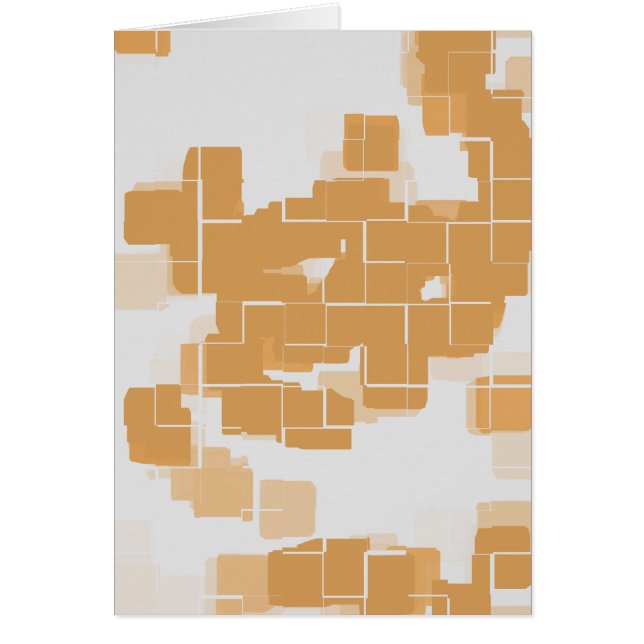 Geometrisches Abstraktes "Pumpkin Pie" (Vorne)