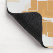 Geometrisches Abstraktes "Pumpkin Pie" Mousepad (Ecke)