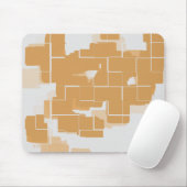 Geometrisches Abstraktes "Pumpkin Pie" Mousepad (Mit Mouse)