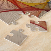 Geometrisches Abstraktes Puzzle - Farbvoller Spaß (Seite)