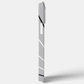 Geometrisches Abstraktes Schwarz-weißes Monogramm Case-Mate iPhone Hülle (Rückseite / Rechts)