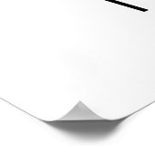 Geometrisches Abstraktes Schwarzes Mittelalter Poster (Ecke)