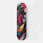 Geometrisches Abstraktes Skateboard - Bold Modern (Vorne)