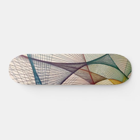 Geometrisches Abstraktes Skateboard Deck (Horizontal)
