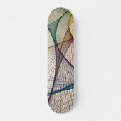 Geometrisches Abstraktes Skateboard Deck (Vorne)