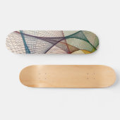 Geometrisches abstraktes Skateboard-Deck Skateboard (Horizontal)