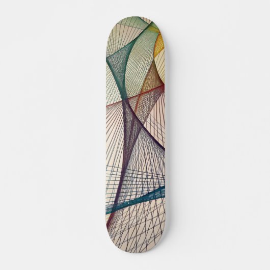 Geometrisches abstraktes Skateboard-Deck Skateboard (Vorne)