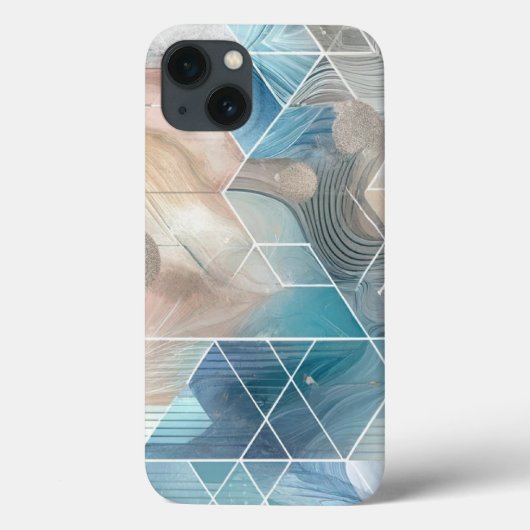 Geometrisches Abstraktes Telefongehäuse - Blue & N Case-Mate iPhone Hülle (Rückseite)