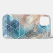 Geometrisches Abstraktes Telefongehäuse - Blue & N Case-Mate iPhone Hülle (Rückseite (Horizontal))