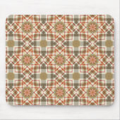 Geometrisches achteckiges Muster mit warmen Farben Mousepad (Vorne)
