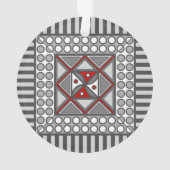 Geometrisches Acrylschmuck Ornament (Rückseite)