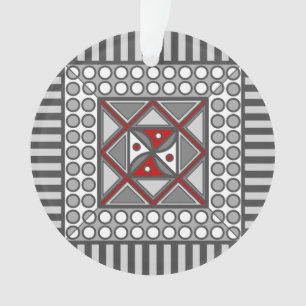 Geometrisches Acrylschmuck Ornament