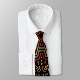 Geometrisches afrikanisches Muster Krawatte
