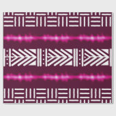 Geometrisches afrikanisches Schmutztuch-Geschenk Geschenkpapier (Flach)