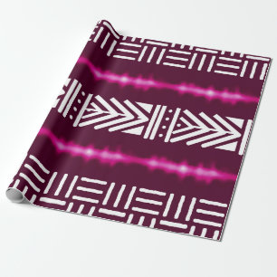 Geometrisches afrikanisches Schmutztuch-Geschenk Geschenkpapier