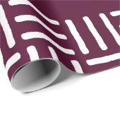 Geometrisches afrikanisches Schmutztuch-Geschenk Geschenkpapier (Rolleneckpunkt)