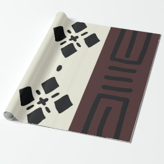 Geometrisches afrikanisches Schmutztuch-Geschenk Geschenkpapier