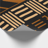 Geometrisches afrikanisches Schmutztuch-Geschenk Geschenkpapier (Ecke)